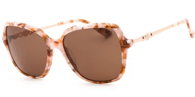 Anne Klein Ak7093 682 Women's Sunglasses Pink Size 56 In Gray