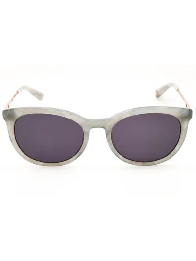 Anne Klein Vintage Round-frame Sunglasses In Gray