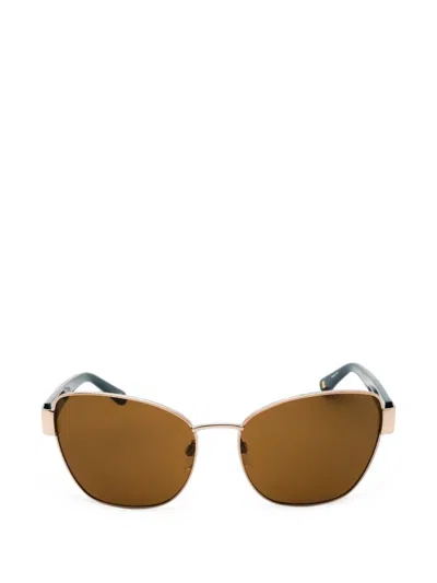 Anne Klein Ak7101 Sunglasses In Gold