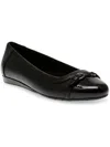ANNE KLEIN AKGEORGIA WOMENS PADDED INSOLE FAUX LEATHER BALLET FLATS