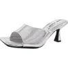 Anne Klein Akjerilyn Womens Manmade Slide In Silver