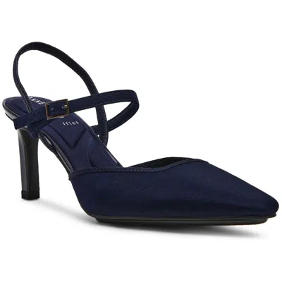 Anne Klein Akrosedale Womens Solid Man Made Pumps In Navy