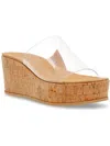 Anne Klein Akventi Womens Slip On Lifestyle Wedge Sandals In Multi