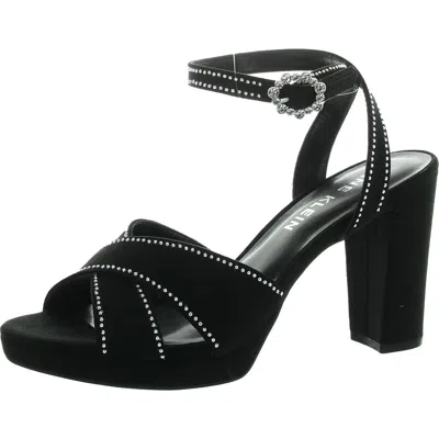 Anne Klein Akventura Womens Snake Print Casual Ankle Strap In Multi
