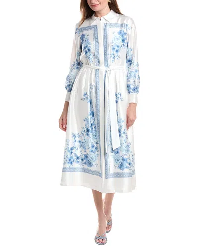 Anne Klein A-line Shirtdress In White