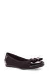 Anne Klein Alive Cap Toe Flat In Black