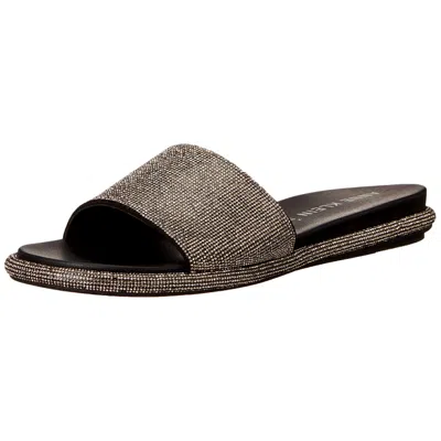 Anne Klein Amelie Slide Sandal Black Amel01f9-098 Women's