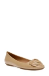 Anne Klein Addison Ballet Flat In Nude Smooth