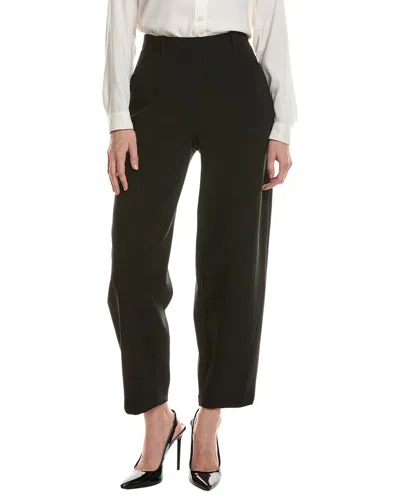 Anne Klein Angled Barrel Leg Pant In Black