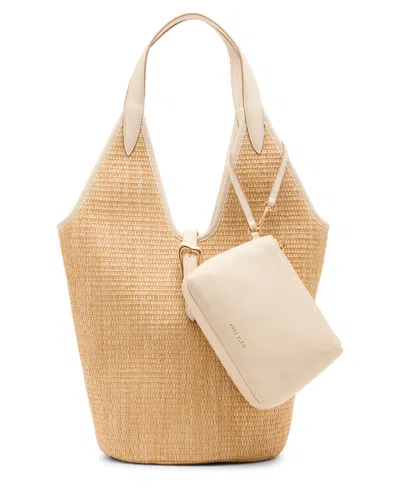 Anne Klein Angular Large Hobo Bag With Pouch In White