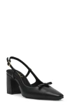 Anne Klein Aniston Slingback Pump In Black Smooth