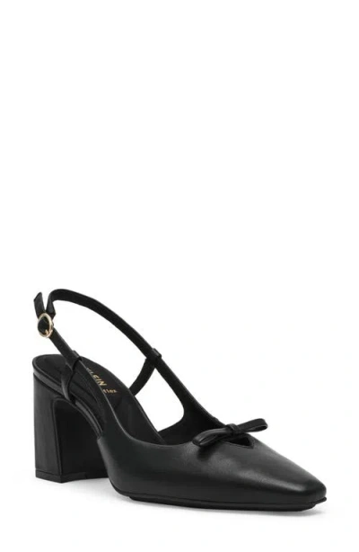 Anne Klein Aniston Slingback Pump In Black Smooth
