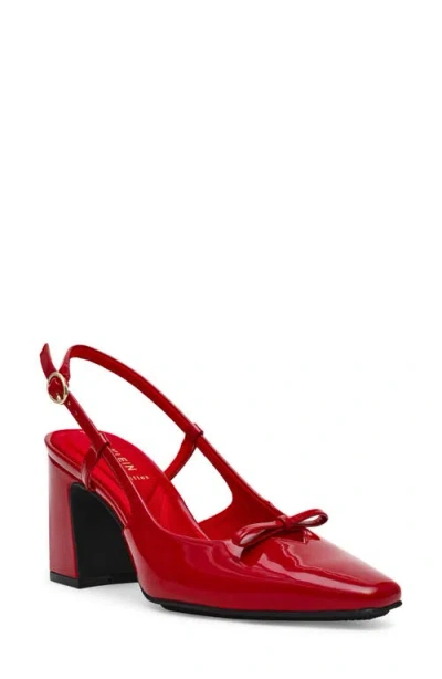 Anne Klein Aniston Slingback Pump In Red Patent