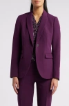 ANNE KLEIN ANNE KLEIN ANNE TRIPLE POCKET STRETCH BLAZER