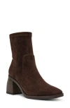 Anne Klein Astrid Boot In Chocolate Microsuede