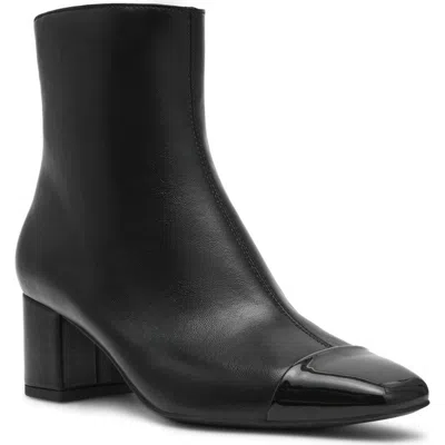 Anne Klein Atheena Faux Leather Bootie In Black