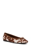 Anne Klein Ballet Flat In Brown