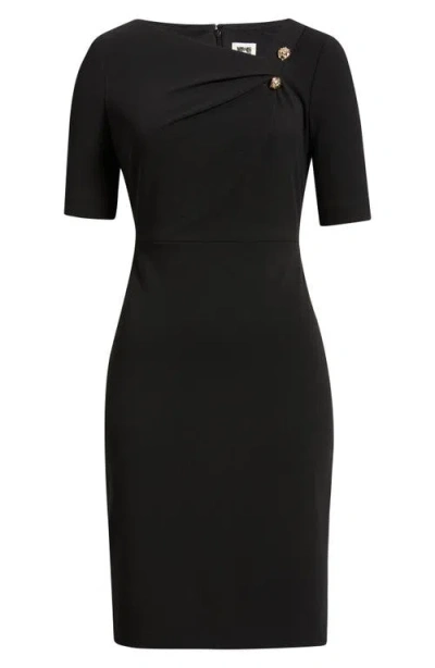 Anne Klein Bar Pin Sheath Dress In Black
