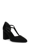Anne Klein Barclay Pointed Toe Pump In Black Fabric