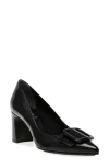 Anne Klein Bentley Womens Patent Slip-on Pumps In Black Patent