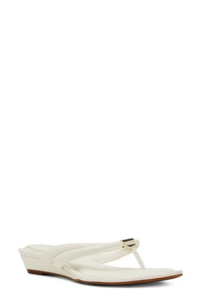Anne Klein Bari Wedge Sandal In White
