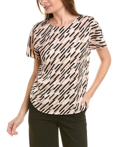 Anne Klein Bateau Blouse In Beige