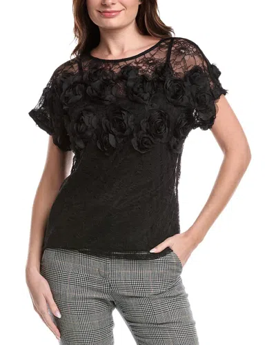 Anne Klein Bateau Dolman Pullover W Cami Rosette B In Multi