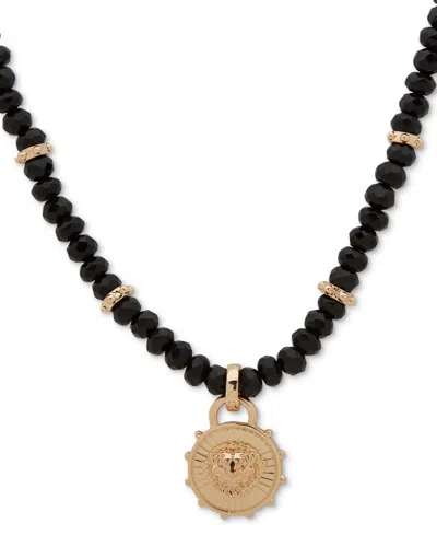 Anne Klein Bead Removeable Pendent Necklace In Multi