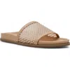 Anne Klein Beatrix Mesh Slide Sandal In Biscotti Mesh