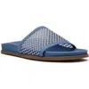 Anne Klein Beatrix Mesh Slide Sandal In Denim Mesh