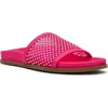 Anne Klein Beatrix Mesh Slide Sandal In Flamingo Pink