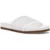 Anne Klein Beatrix Mesh Slide Sandal In White Mesh