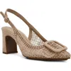 Anne Klein Belinda Lace Embroidered Slingback Pump In Multi