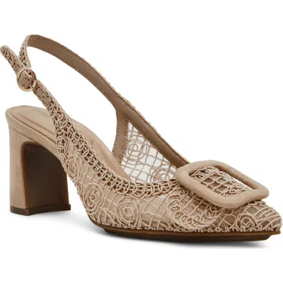 Anne Klein Belinda Lace Embroidered Slingback Pump In Multi