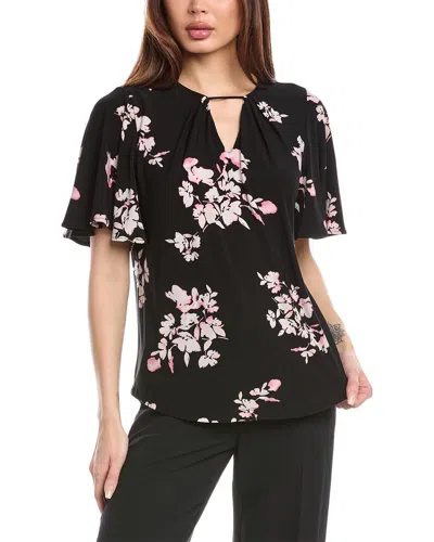 Anne Klein Bell-sleeve Top In Black