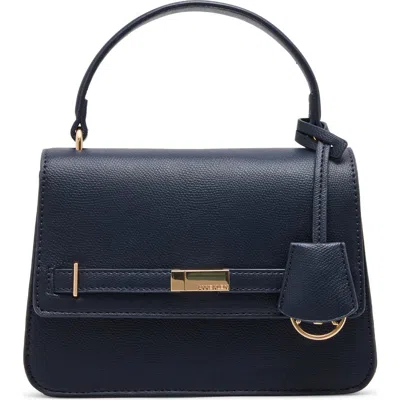 Anne Klein Belt Frame Satchel In Blue