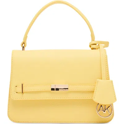 Anne Klein Belt Frame Satchel In Yellow