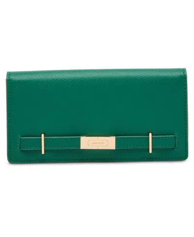 Anne Klein Belted Continental Bifold Wallet In Green