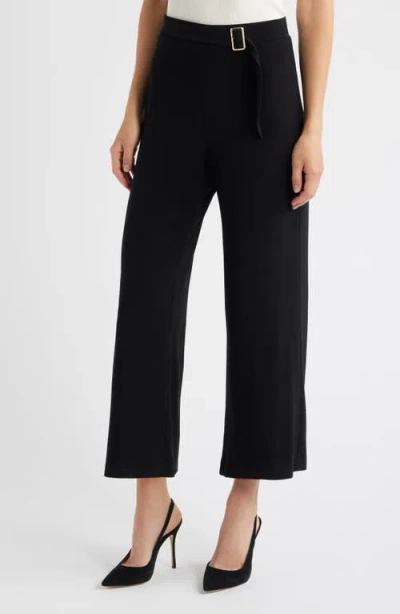 Anne Klein Belted Crop Palazzo Pants