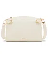 Anne Klein Belted Dome Small Crossbody Bag In White