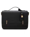 Anne Klein Belted Flap Small Satchel Bag In Black