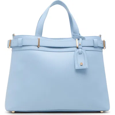 Anne Klein Belted Satchel In Blue