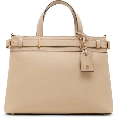 Anne Klein Belted Satchel In Brown