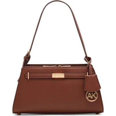 Anne Klein Belted Shoulder Bag In Brown