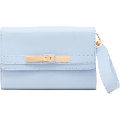 Anne Klein Belted Wallet On A Chain Crossbody Bag In Purple