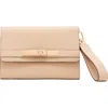 Anne Klein Belted Wallet On A Chain Crossbody Bag In Neutral