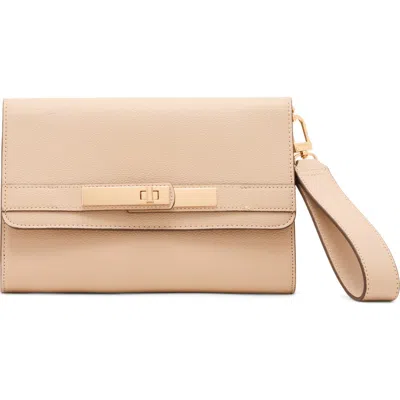 Anne Klein Belted Wallet On A Chain Crossbody Bag In Neutral