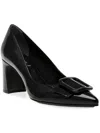 Anne Klein Bentley Womens Patent Slip-on Pumps In Black Patent