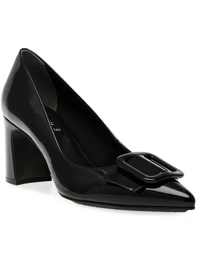 Anne Klein Bentley Womens Patent Slip-on Pumps In Black