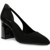 Anne Klein Berkeley Pointed Toe Pump In Black Patent